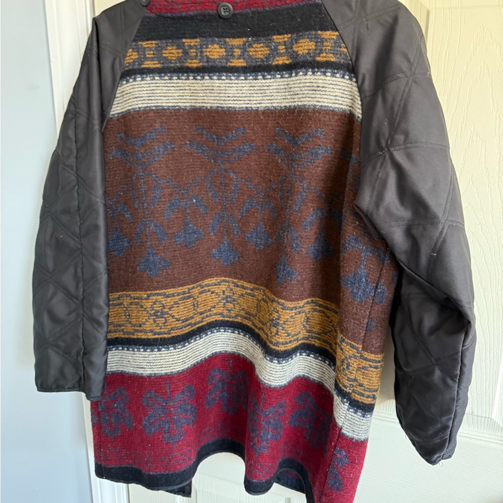 Multicolor Patterned Santa fe look open Jacket - Picture 2 of 5